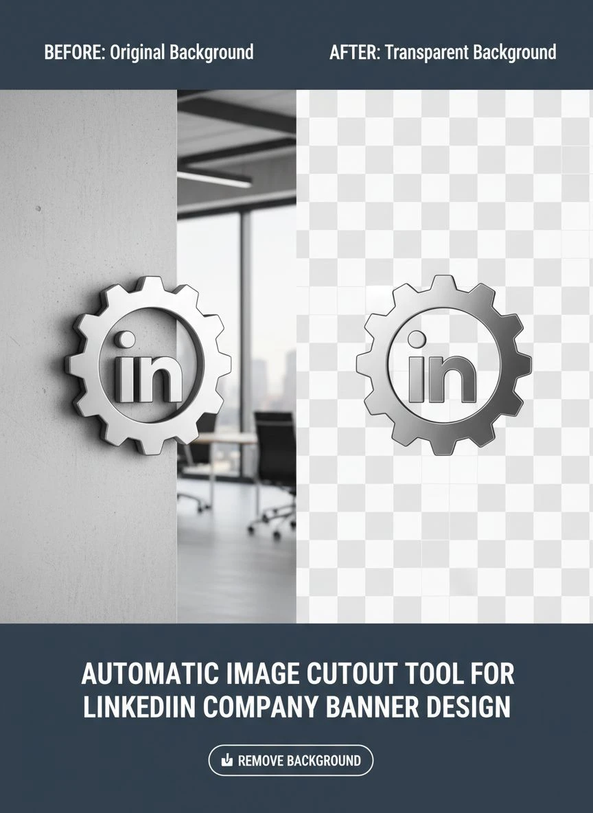 automatic image cutout tool for linkedin company banner design - Professional Guide